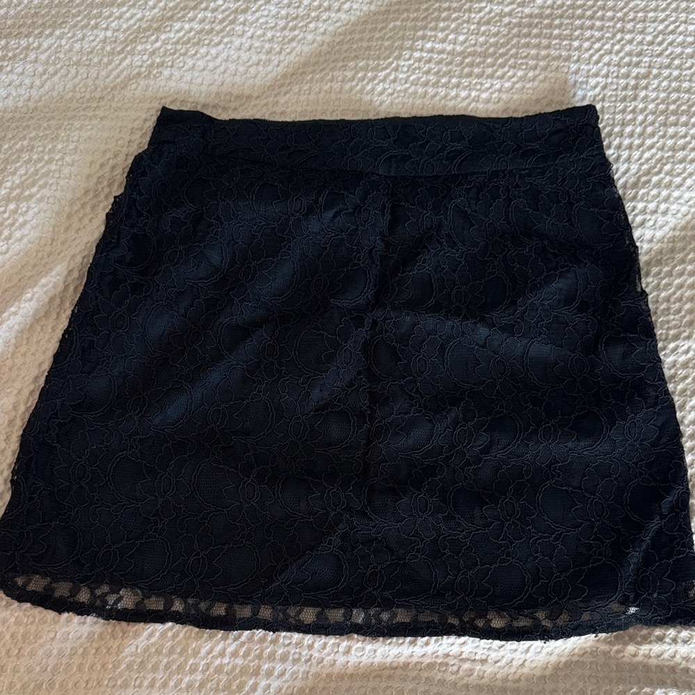 Elegant Black Lace Skirt